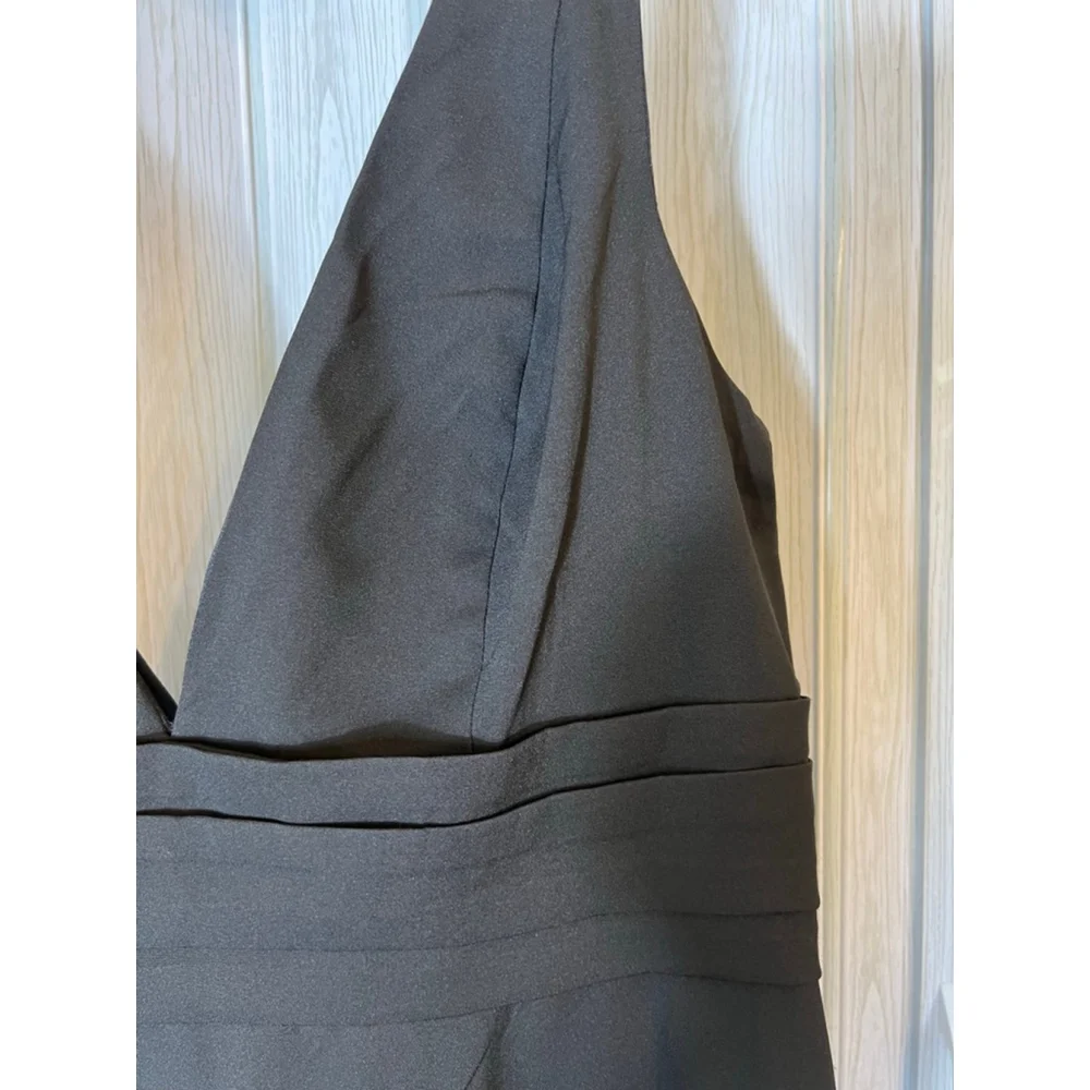 NWT Mac Duggal V-Neck A-Line Gown SZ 14 (no bow) - Picture 7 of 12